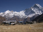 Fishtail and other Mt Range view from Annapurna Base Camp