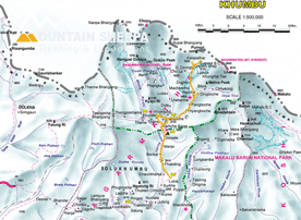 Mani Rimdu Festival Trekking Map